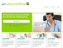 Tablet Screenshot of journalwise.acponline.org