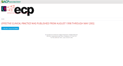 Desktop Screenshot of ecp.acponline.org