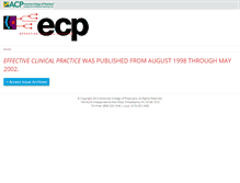 Tablet Screenshot of ecp.acponline.org